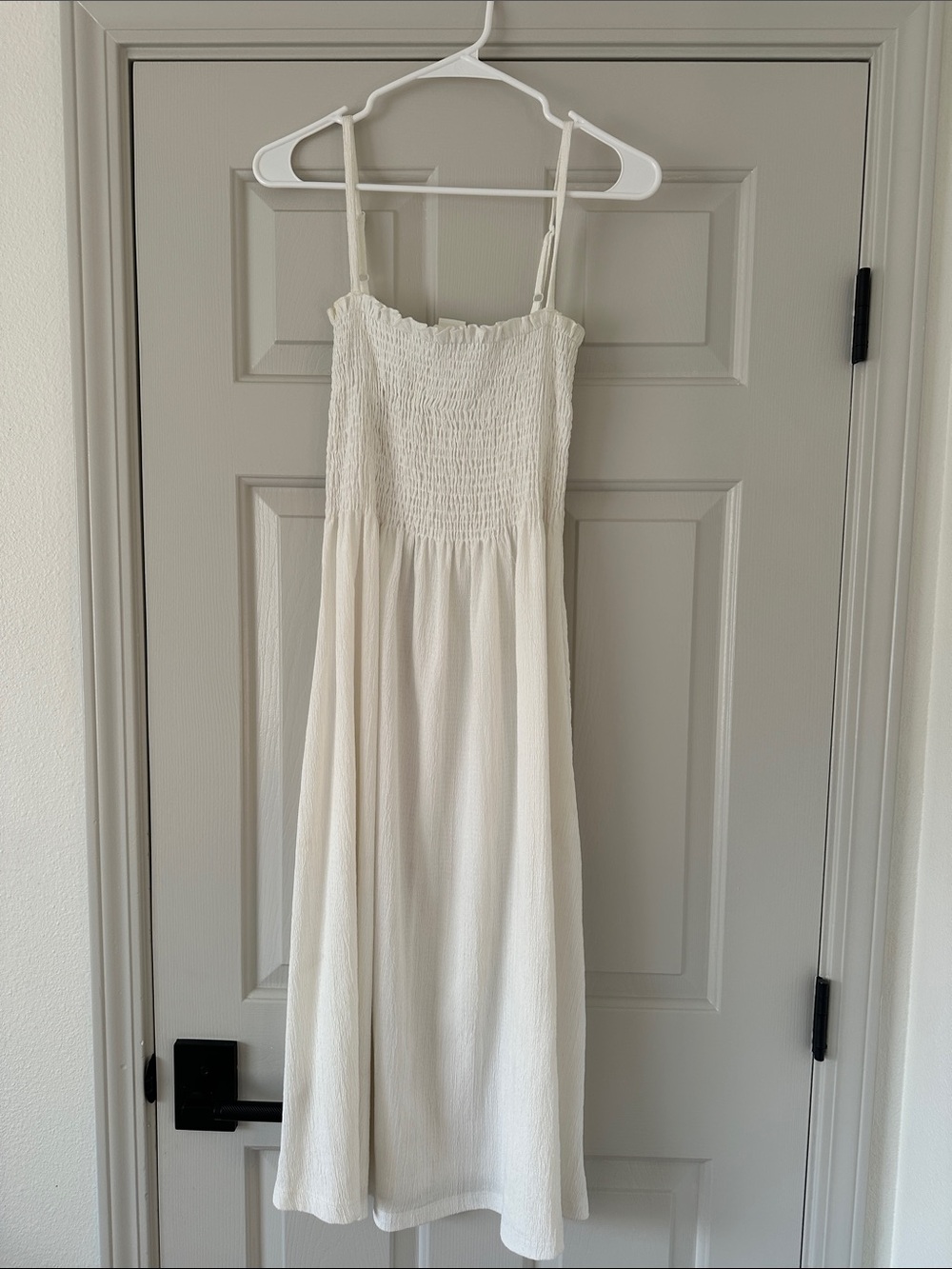 H&M white midi dress